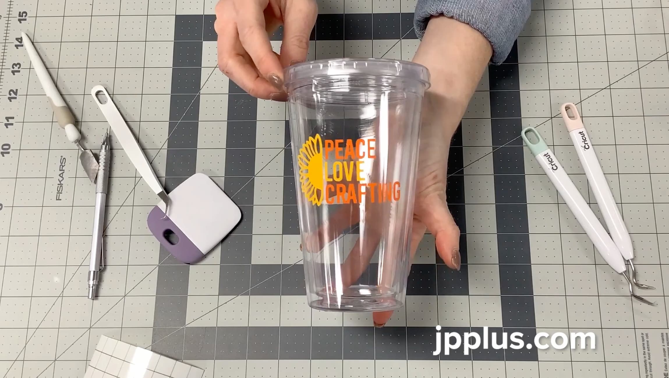 apply vinyl to drinkware video card