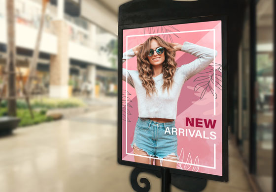 Printed Pink Design Banner