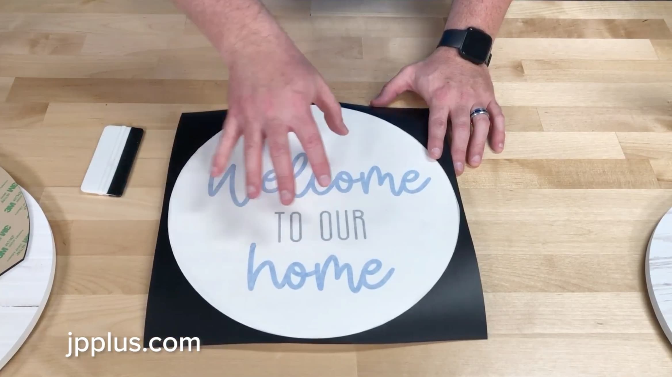 decorating wood rounds video card